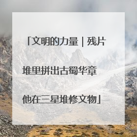 文明的力量｜残片堆里拼出古蜀华章 他在三星堆修文物
